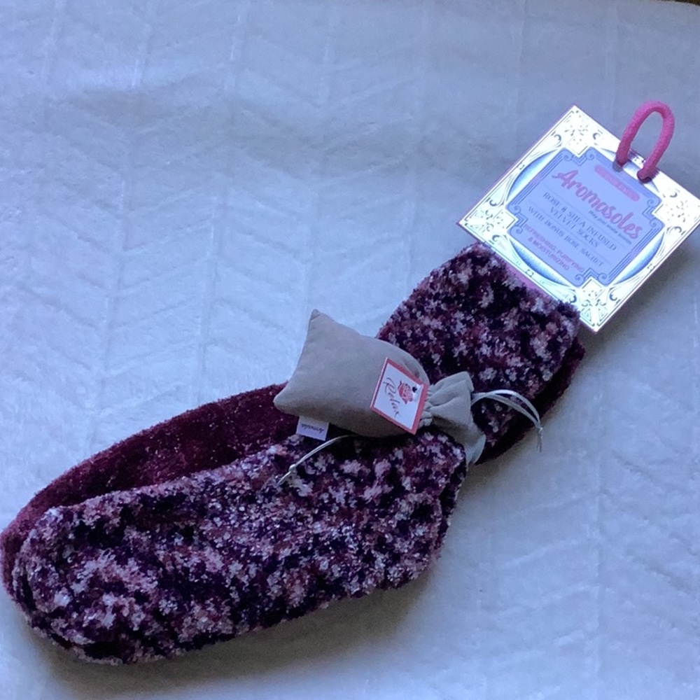 Aromasoles Rose&Shea Infused Velvet Socks(2 pairs)